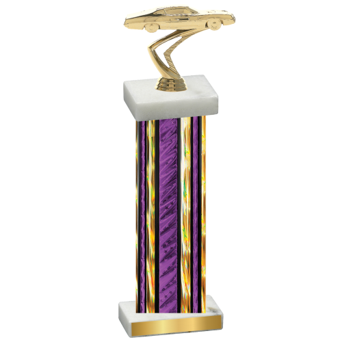 Single Purple Glacier Cars Trophy