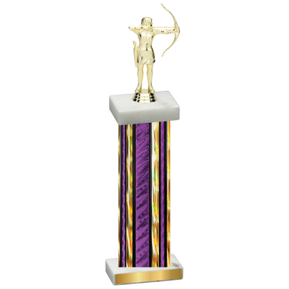 Single Purple Glacier Archery Trophy