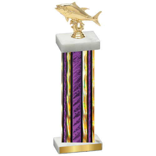 Single Purple Glacier Fishing Trophy