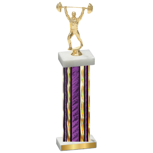 Single Purple Glacier Weights Trophy