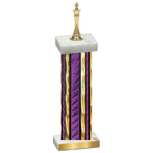 Single Purple Glacier Chess Trophy