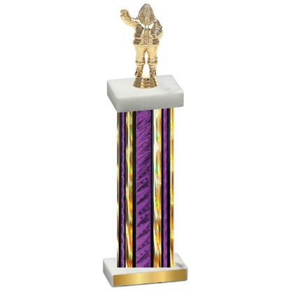 Single Purple Glacier Holiday Trophy