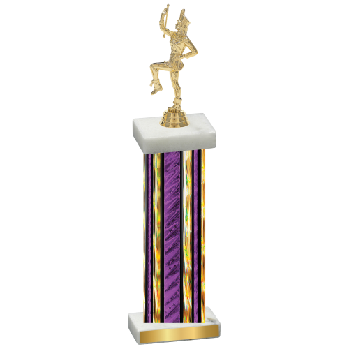 Single Purple Glacier Majorette Trophy