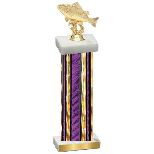 Single Purple Glacier Fishing Trophy