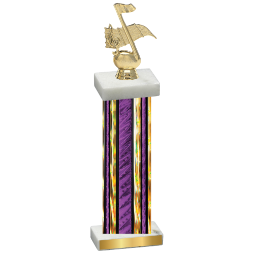 Single Purple Glacier Music Trophy