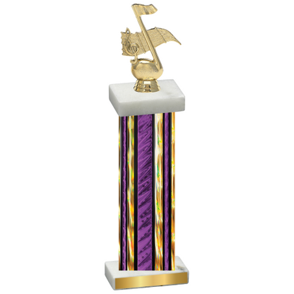 Single Purple Glacier Music Trophy