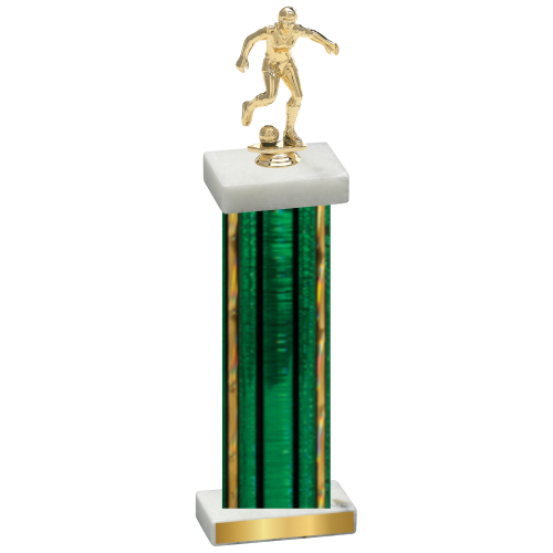 Single Green Glacier Soccer Trophy