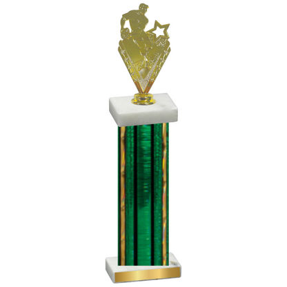 Single Green Glacier Rugby Trophy