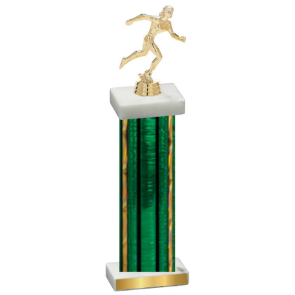 Single Green Glacier Running Trophy