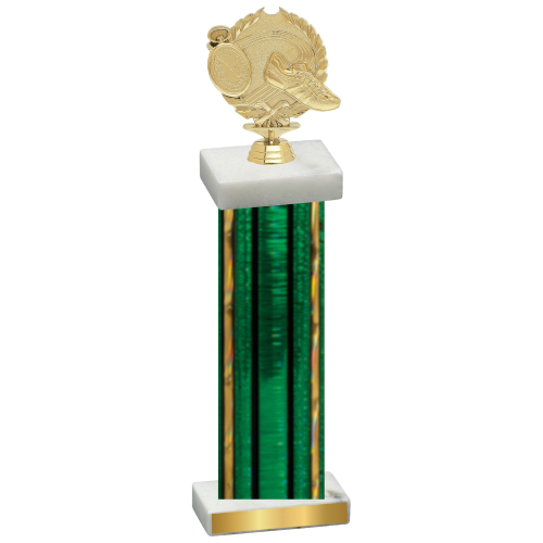 Single Green Glacier Running Trophy