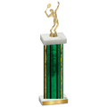 Single Green Glacier Tennis Trophy
