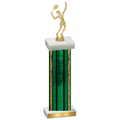 Single Green Glacier Tennis Trophy