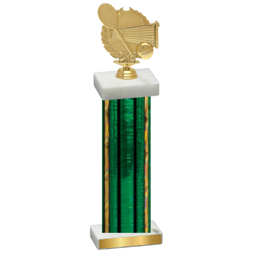 Single Green Glacier Tennis Trophy