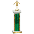 Single Green Glacier Wrestling Trophy