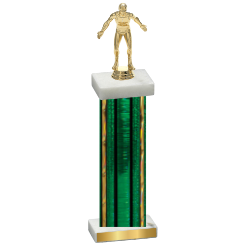 Single Green Glacier Wrestling Trophy