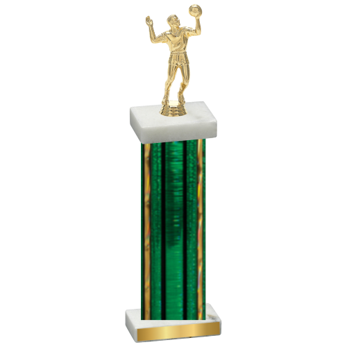 Single Green Glacier Volleyball Trophy