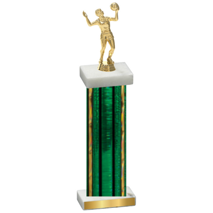 Single Green Glacier Volleyball Trophy