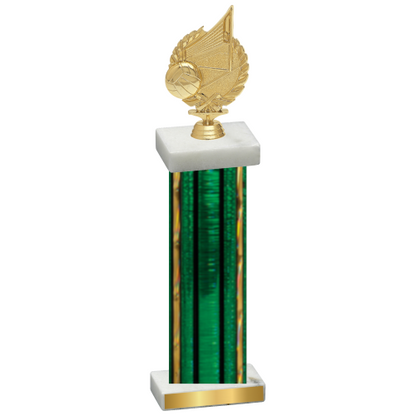 Single Green Glacier Volleyball Trophy