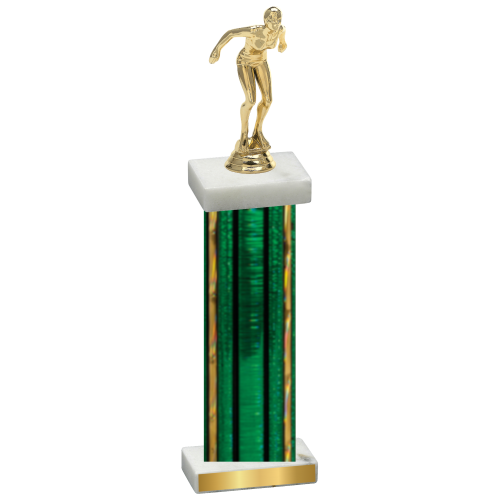 Single Green Glacier Tennis Trophy