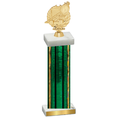 Single Green Glacier Swimming Trophy