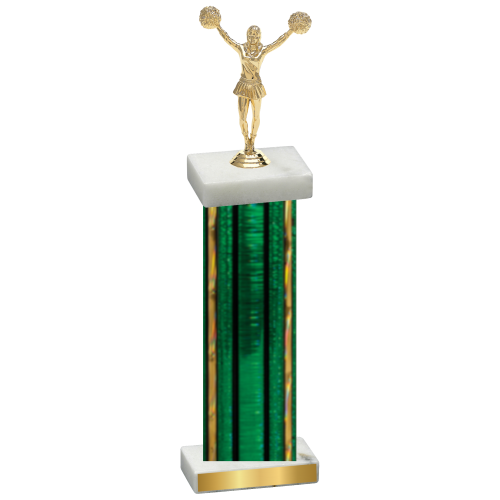 Single Green Glacier Cheerleading Trophy