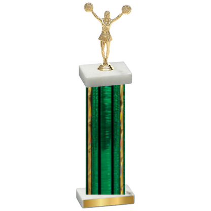 Single Green Glacier Cheerleading Trophy