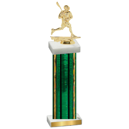 Single Green Glacier Lacrosse Trophy