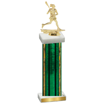 Single Green Glacier Lacrosse Trophy