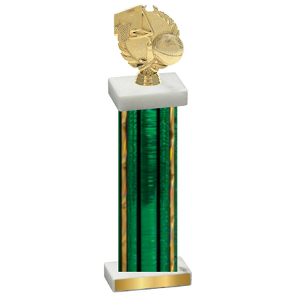 Single Green Glacier Basketball Trophy