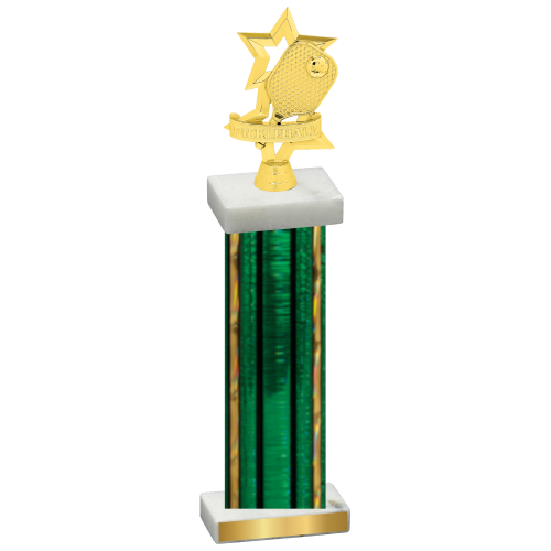 Single Green Glacier Pickleball Trophy