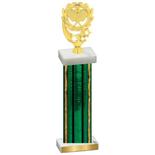 Single Green Glacier Pickleball Trophy