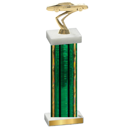 Single Green Glacier Cars Trophy