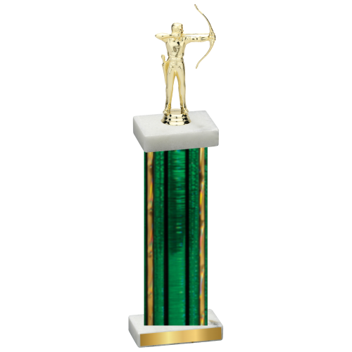 Single Green Glacier Archery Trophy