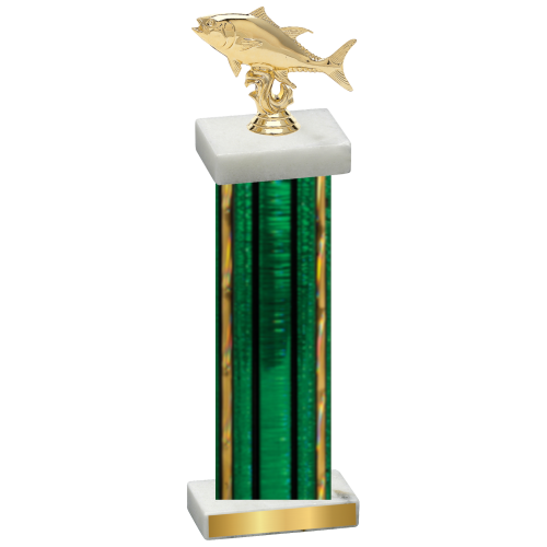 Single Green Glacier Fishing Trophy