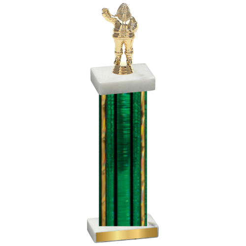 Single Green Glacier Holiday Trophy