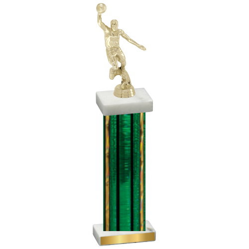 Single Green Glacier Basketball Trophy