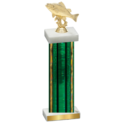 Single Green Glacier Fishing Trophy