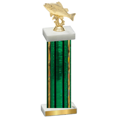 Single Green Glacier Fishing Trophy