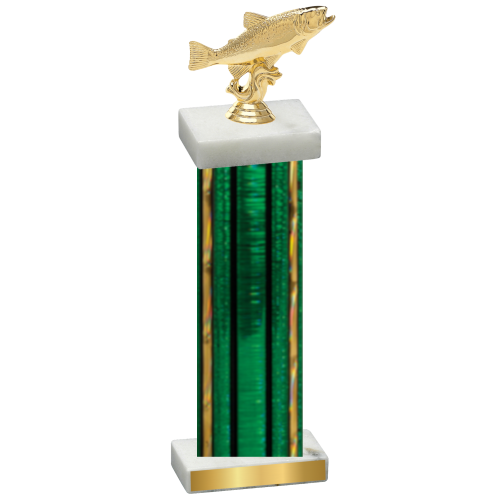 Single Green Glacier Fishing Trophy