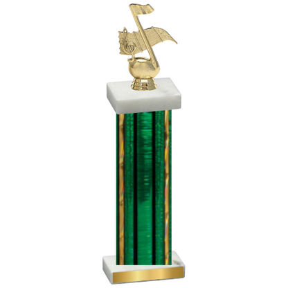 Single Green Glacier Music Trophy