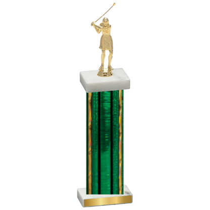 Single Green Glacier Golf Trophy