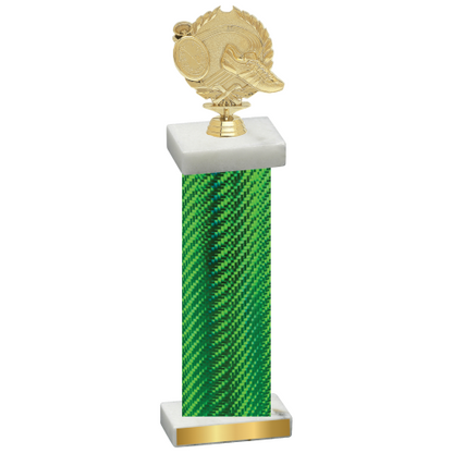 Single Green Carbon Fiber Running Trophy