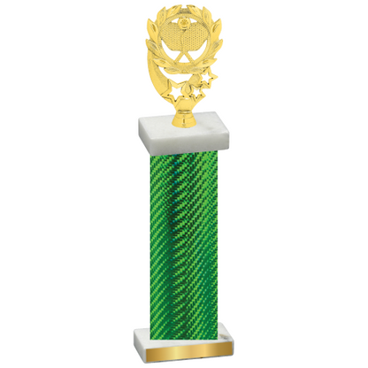 Single Green Carbon Fiber Pickleball Trophy