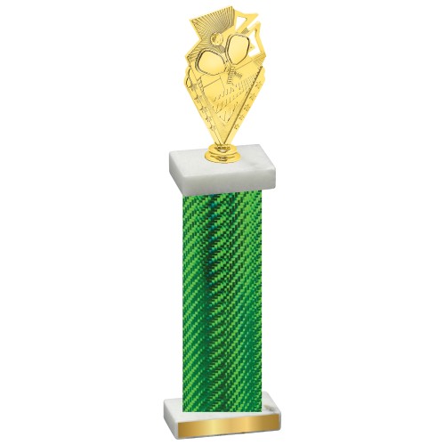 Single Green Carbon Fiber Pickleball Trophy