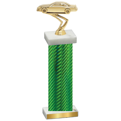 Single Green Carbon Fiber Cars Trophy