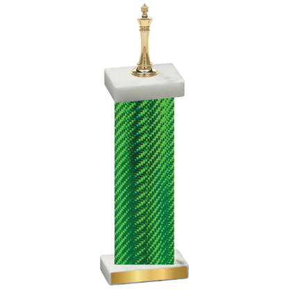 Single Green Carbon Fiber Chess Trophy