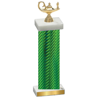 Single Green Carbon Fiber Academics Trophy