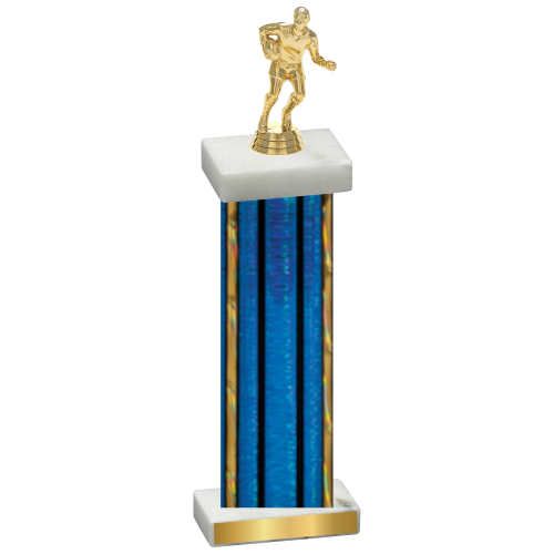 Single Blue Glacier Rugby Trophy