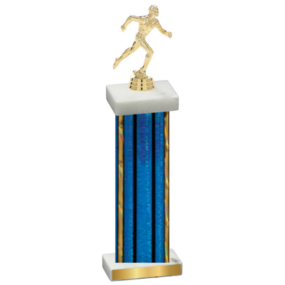 Single Blue Glacier Running Trophy