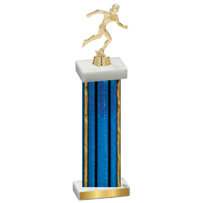 Single Blue Glacier Running Trophy